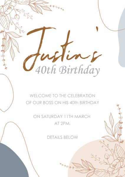 Rustic_Flowers_Birthday_Design - design template - 1303