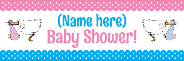 mensaje inalámbrico despensa Print a Banner | Baby Shower Banners