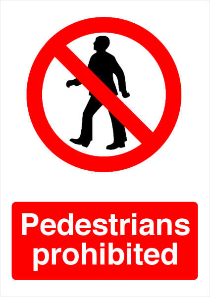 Safety_Sign_Pedestrians_Prohibited - design template - 739